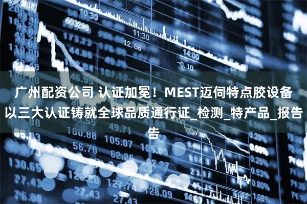 广州配资公司 认证加冕！MEST迈伺特点胶设备以三大认证铸就全球品质通行证_检测_特产品_报告